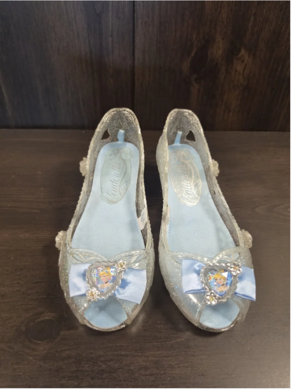 SET Disney Princess CINDERELLA Costume Cosplay Wand Tiara Shoes Halloween SZ 13